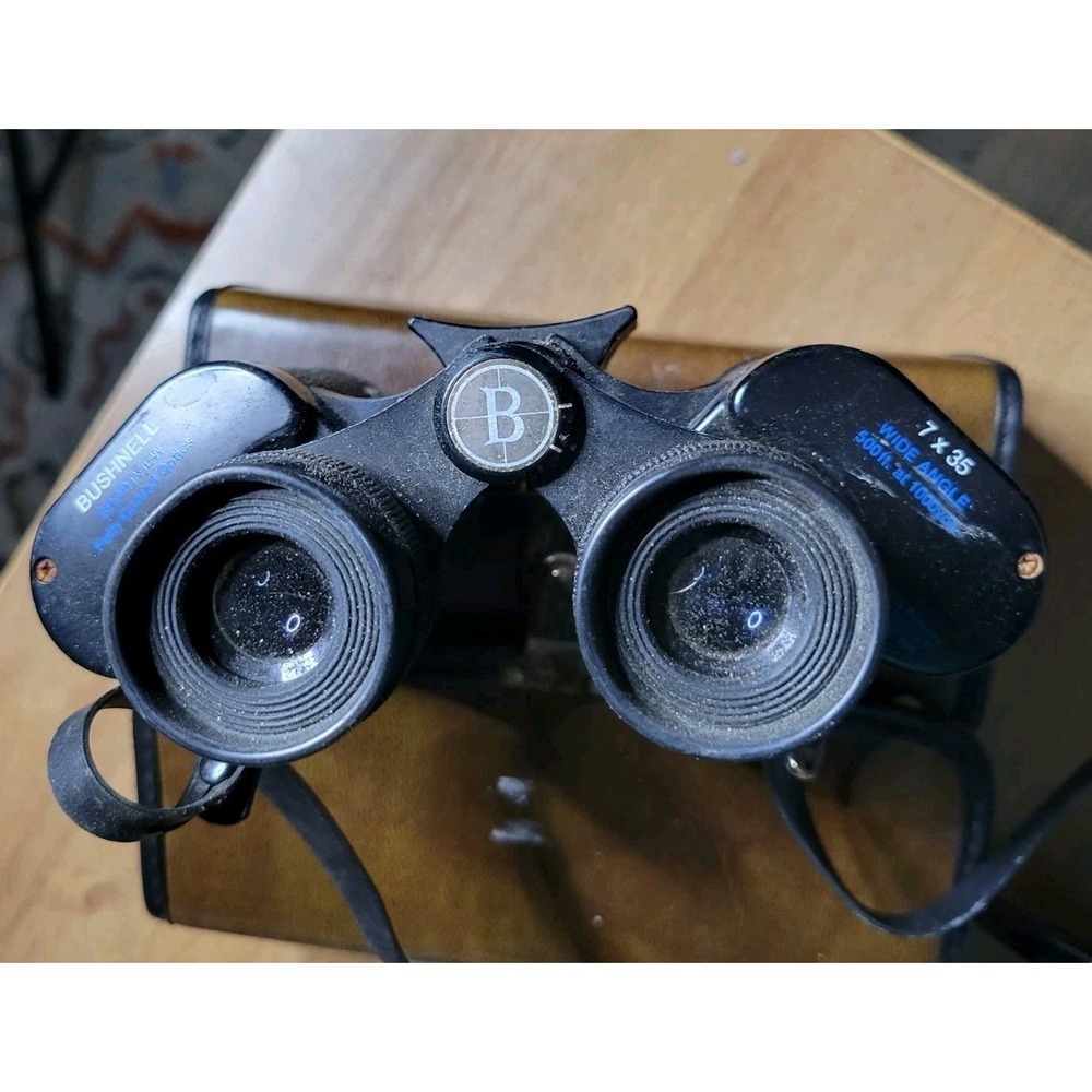Vintage Bushnell Zoom Insta-Focus BINOCULARS 7X35 Sportview with carryon case - Picture 3 of 16